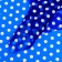 Matte film "Large peas" blue, 0.58 x 0.58 m