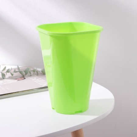 Pot for flowers "Rose", 2 l, d = 14 cm, green color-1
