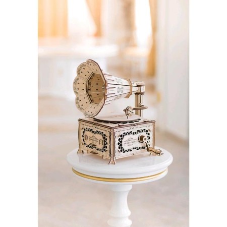 Wooden designer 3D "Gramophone"-8