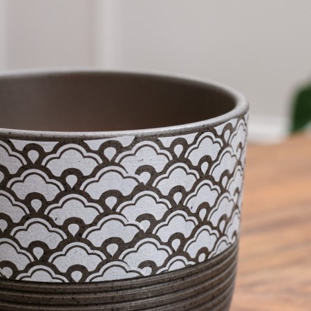 Flower Pot "Hokkaido" Gray Book No. 2 1.73 l-2