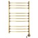 Domoterm electric heated towel rail "Calipso", 500 x 800 mm, 10 crossbars, rights, bronze