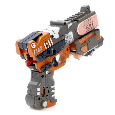 The Titan robot bleach, transforms, shoots with soft bullets, brown color-6