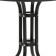 Set of garden furniture: table, 4 stools, brown