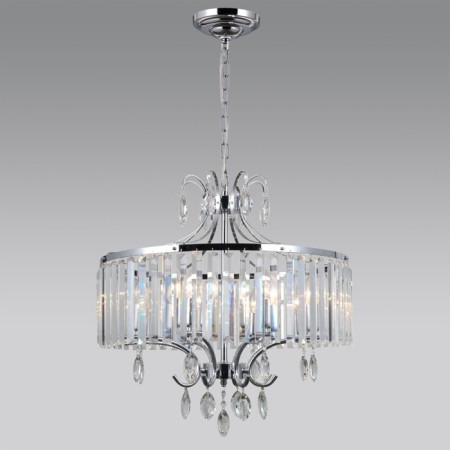 Suspended chandelier Citilux "Inga" CL335181, 59x58x120 cm, 8x60W, e14, gray color-3