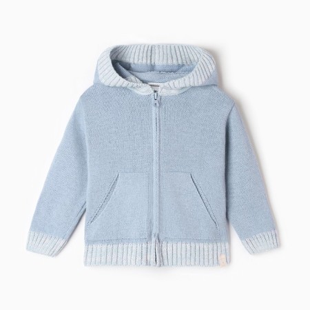 Jumper knitted baby I am a height of 80-86 cm, blue
