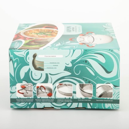 Aurora pan, 4 l, d = 22 cm, capsule, glass cover-8