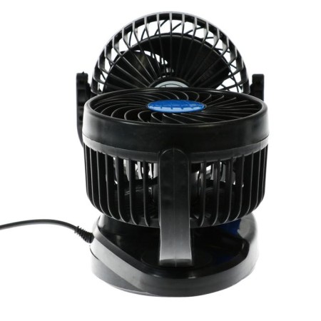 Salon fan, 12 V, double, rotary 360 °, car blowing-3