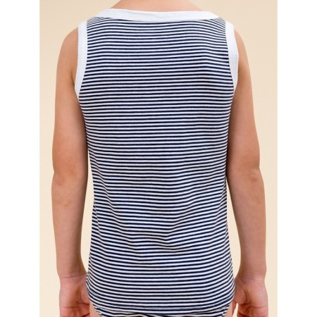 T-shirt for boys, height 122 cm, dark blue color-2