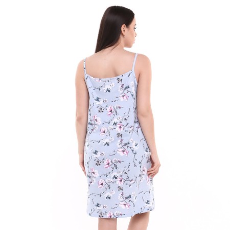 Night shirt female, blue color, size 48-3