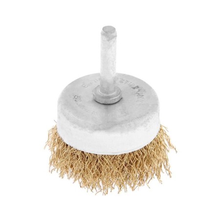 Metal brush for a tundra drill, with a hairpin, "cup", 50 mm