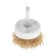 Metal brush for a tundra drill, with a hairpin, "cup", 50 mm