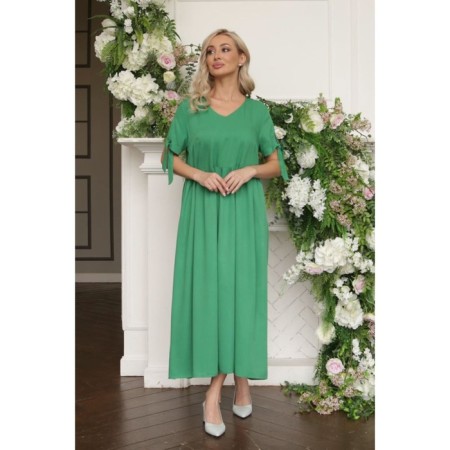 Women's dress, size 46, green color-3