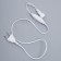Power cord for garlands UMS up to 3000 LEDs, 3W, white thread, 300 cm, 220 V