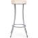Baric chair Kreley Metal/Eco -leather, gray/beige 40x40x78 cm