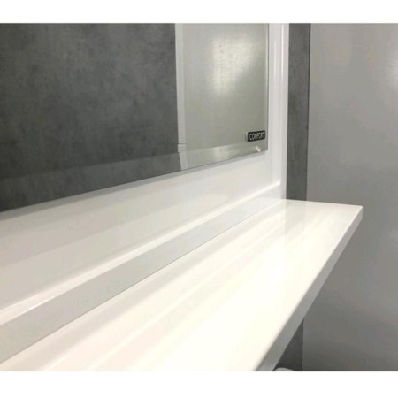 Comforty Ferrara 100 mirror, white gloss, 98x80 cm-3