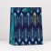 Gift "leaves" blue-green-yellow, 18 x 22.3 x 10 cm