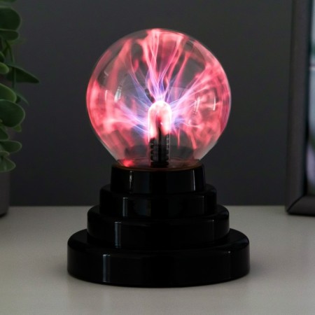 Plasma ball red ball 14x10x10 cm risalux-2