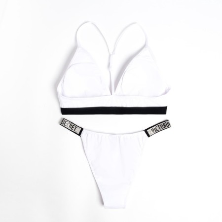 Female set (top, panties), white mix, size 46-48-9