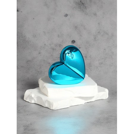 The perfume bottle "Heart", glass, with a spray, 25 ml, blue color-2