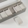 The casket to the leatherette to the clock 6 "gray" branches 9.5x30.5x8 cm