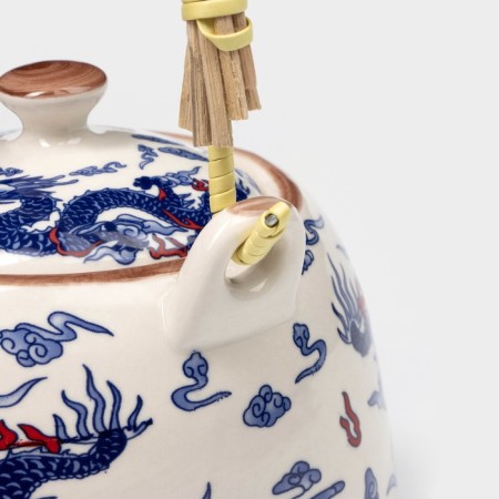 Hot teapot "Blue Dragon", 900 ml, with metal sieve-3