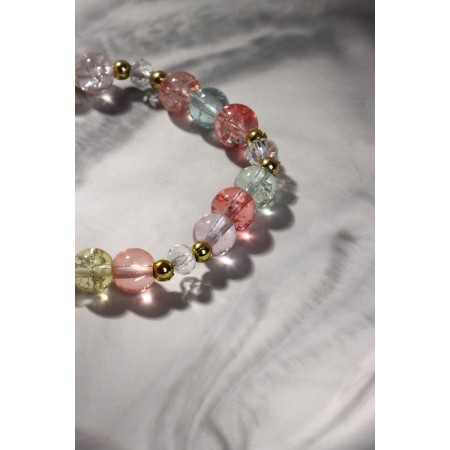 Bracelet "Joy" chamomile, colored in gold, d = 7-5