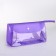 Cosmetic bag on the button, purple color