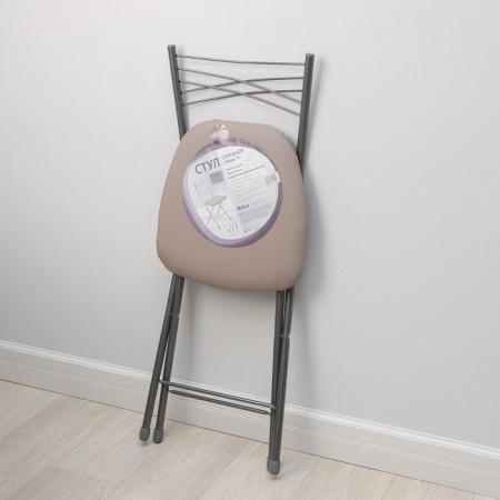 Folding stool "Nika 1", the color of the gray seat, frame mix-4
