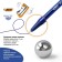 Ballic, automatic handle, bic round stic Clic, 1.0 mm node, blue ink, average letter, blue case