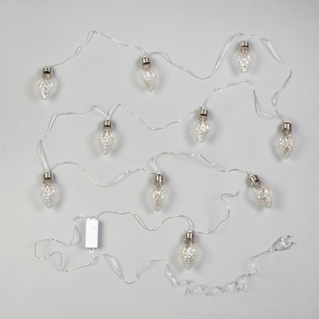 Garland “thread” 3 m with nozzles “bumps of cones”, ip20, transparent thread, 80 LED, white glow, 8 modes, 220 V-2