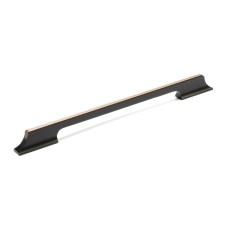 Cappio bracket handle, aluminum, m/o 256 mm, black color with gray insert