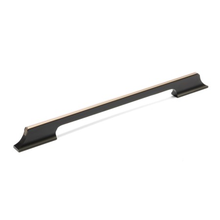 Cappio bracket handle, aluminum, m/o 256 mm, black color with gray insert