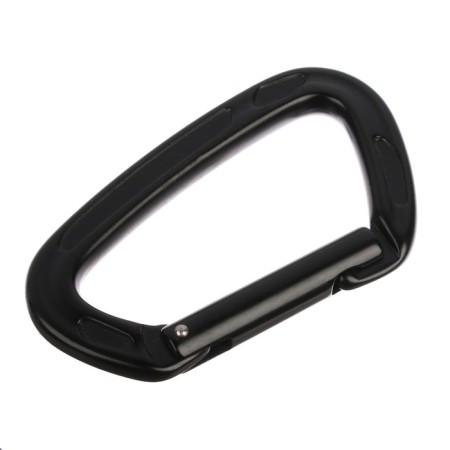 Carabiner with a latch, 10x6 cm, 22 kn, black-2