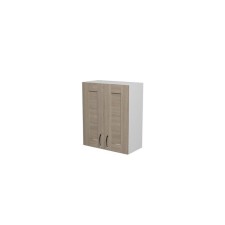 Cabinet hinged lira 600x300x720 2 doors white/quado shimo light
