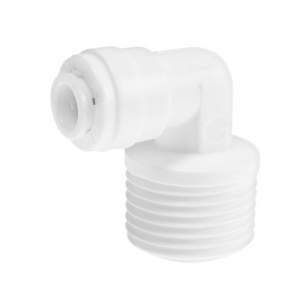 Mic-018, 1/4 "x 1/2" adapter, corner, tsang/thread, for a filter tube, plastic