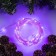 Garland “thread” 10 m dew, IP44, copper thread, 100 LED, purple glow, flicker, 220 V