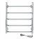 Electric towel Indigo Roof, 600x500 mm, timer, hidden installation, chrome
