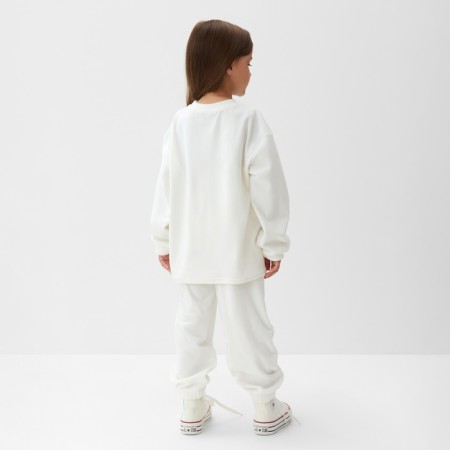 Kidshot (sweatshirt, trousers) KAFTAN PLUSHY R.32 (110-116), white-3