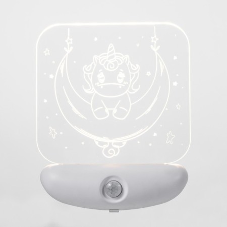 Nightnight "Unicorn" LED 3W USB AKB White 12x14.5 cm Risalux-10