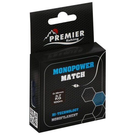 Premier Fishing Monopower Match, diameter 0.18 mm, test 3.7 kg, 100 m, blue-1