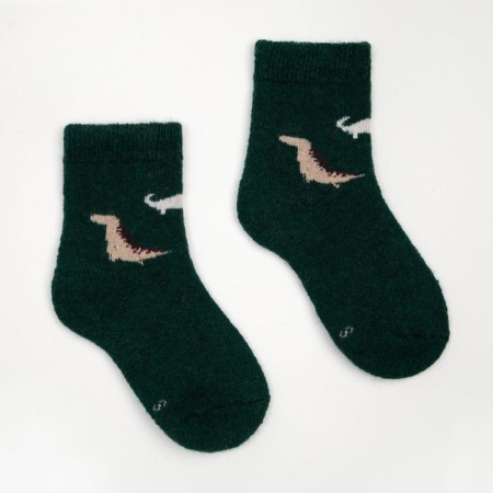 Nosk children's woolen "dinosaurs", color mix, size 16 (3-5 years)-6