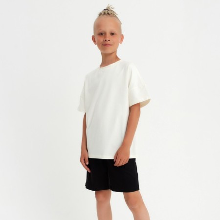 Shorts for the boy minku color black, height 128