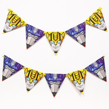 Garland on the tape "Optimus and Bumblebee", length 157 cm, transformers-3