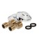 Accoona A7370 bath mixer, two -wound, brass, chrome