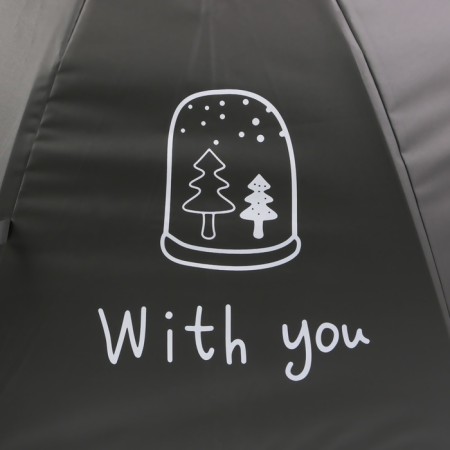 Umbrella - semi -automatic cane "Happy Holid", 8 spokes, r = 46 cm, mix drawing-8