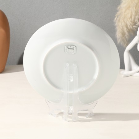 Decorative plate "Lavender bouquets", with a pattern on canvas, d = 19.5 cm-2