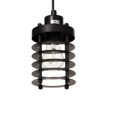 Suspension Bayerlux "Bruno" E27 40W black 10x10x14-124cm-1