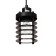 Suspension Bayerlux "Bruno" E27 40W black 10x10x14-124cm