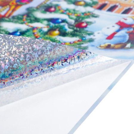 Set of stickers "Winter holiday" Metalization, 33 x 47 cm-1