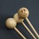Anti -cellulite massage, 32.5 × 7 cm, 3 balls, wooden